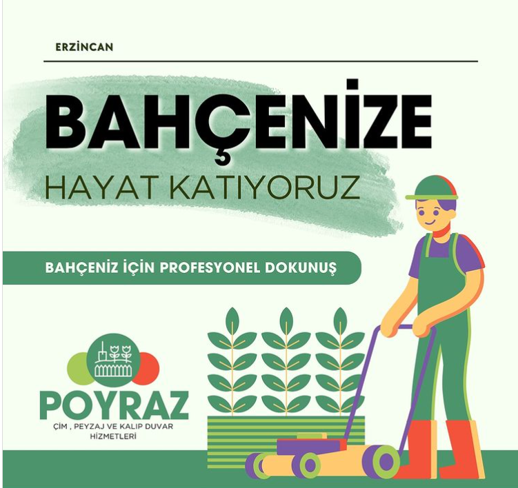 Poyraz Peyzaj Çayırlı Bölgesinde Bahçe Düzenleme ve Peyzaj Hizmetleri